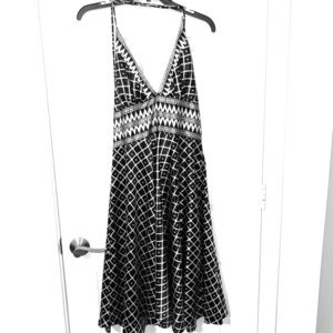 Gorgeous black and white cocktail dress